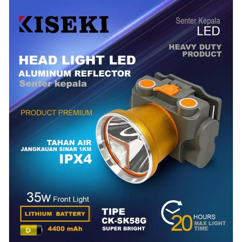 Kiseki Senter Kepala CK-SK 58G LED 35watt