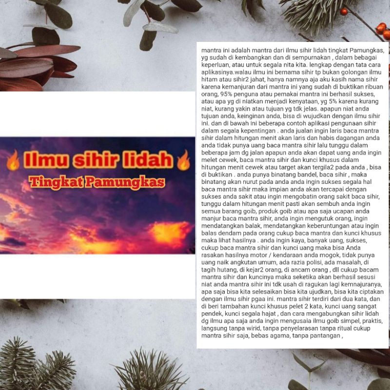 

Program keilmuan siihir lidah