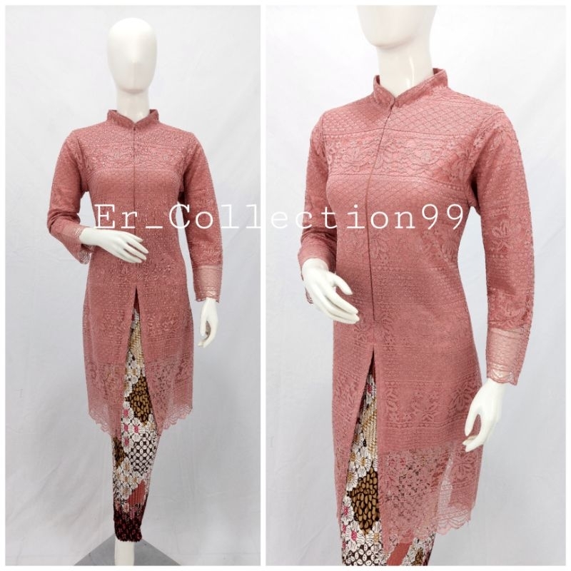 Kebaya Modern Model Tunik Brokat Terbaru