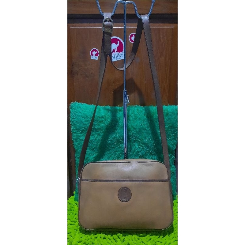 sling bag kulit asli brand stazione elcanto (monza bag), harga nett no nego