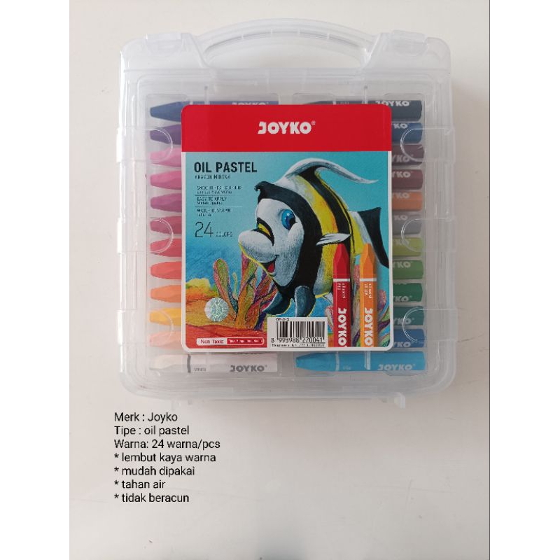 

Krayon minyak oil pastels JOYKO 24 warna