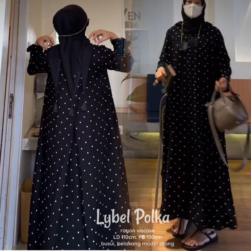 Lybel Midi Polka Rayon Viscose