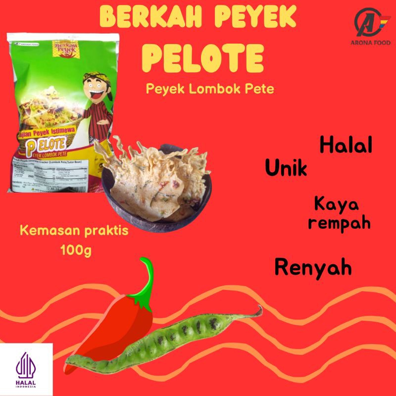 

ARONA FOOD PEYEK LOMBOK PETE (PELOTE) 100g