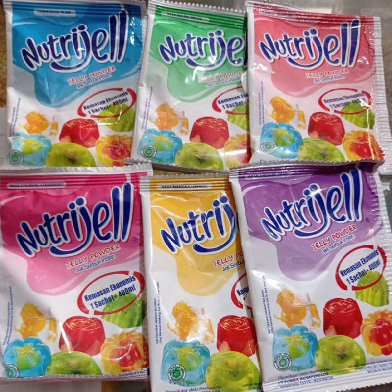 

Nutrijel Aneka Rasa Buah 10gr/Jelly Nutrijell 15gr