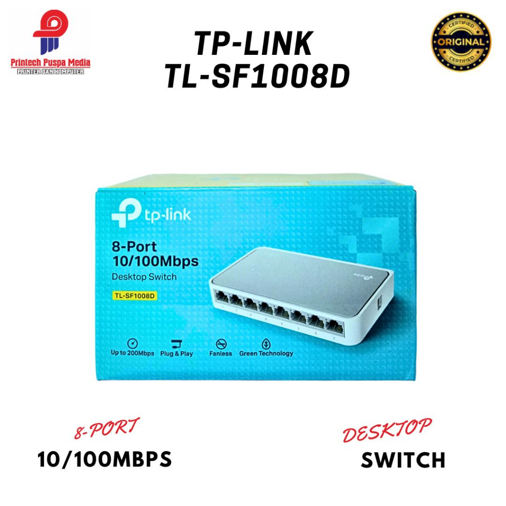 Tp-Link SF1008D Switch Hub 8port
