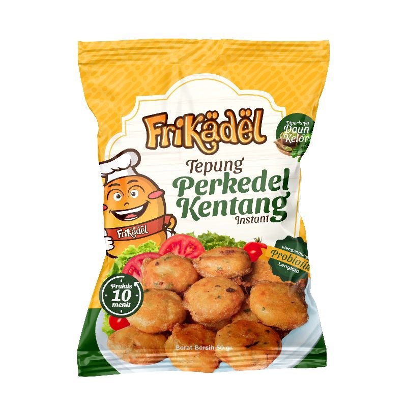 

TEPUNG PERKEDEL KENTANG INSTAN MERK FRIKADEL( dapat 5 bungkus )