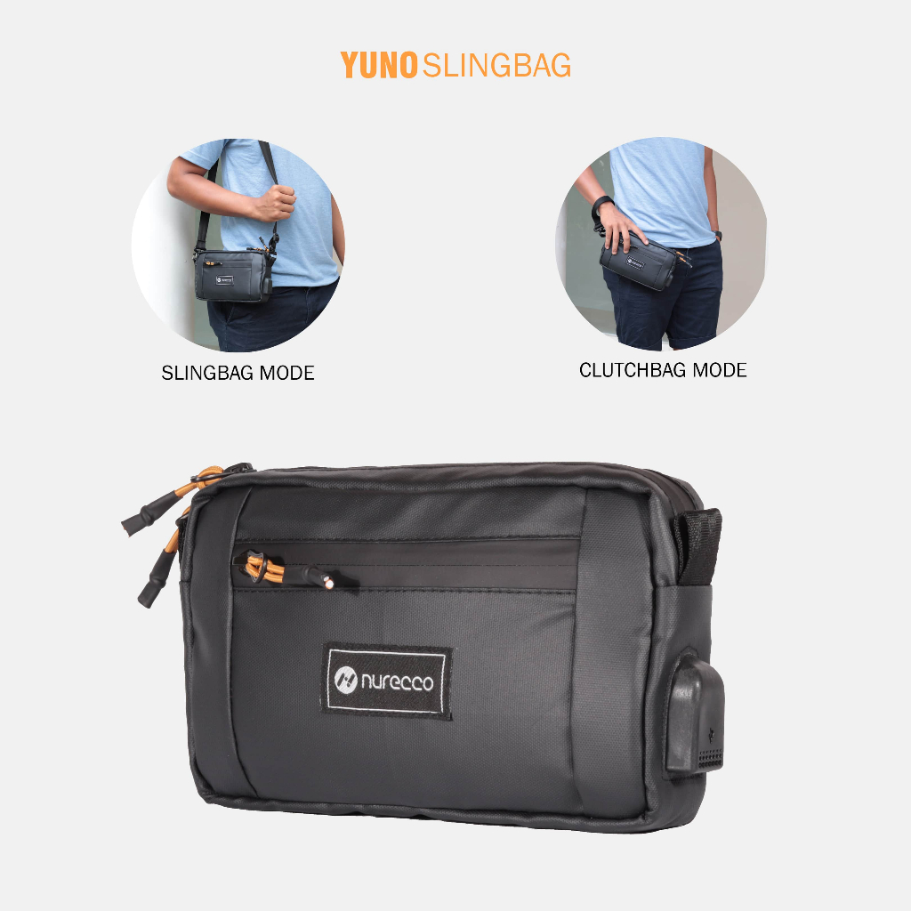 Tas slempang pria dewasa multifungsi tas tangan handbag Yuno tas selempang handbag tas tangan slingb