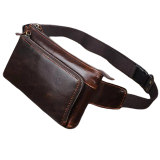 Waistbag Pria Kulit Asli Sapi - Tas Kulit Asli Pria Premium - Waistbag