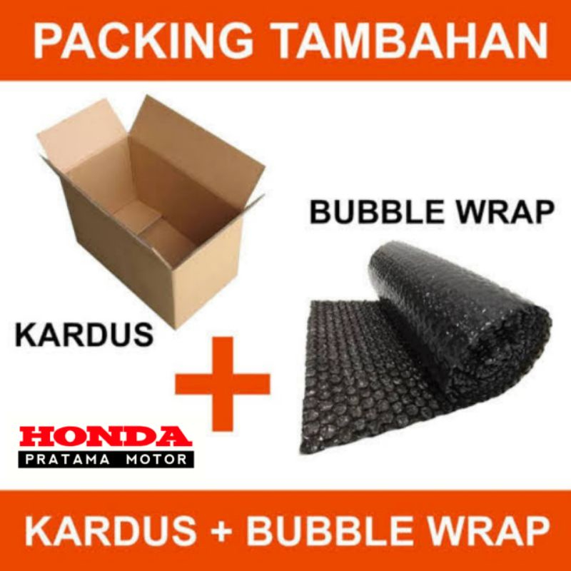 

PACKING TAMBAHAN BUBBLE WRAP DAN KARDUS