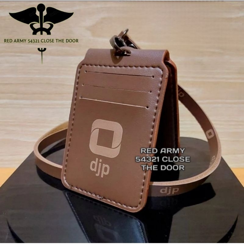 

ID Card Holder Tali Lanyard Name Tag Logo DJP Model Lipat