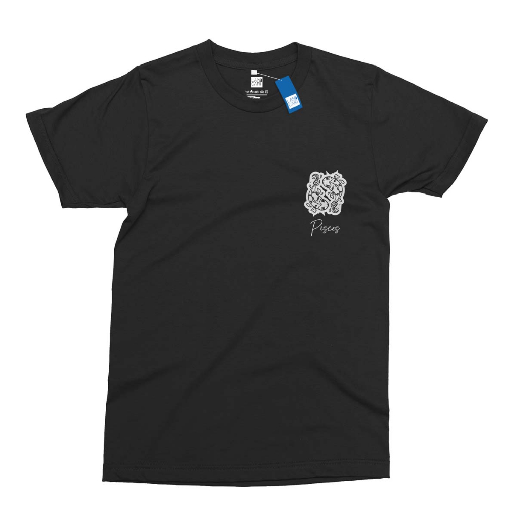 T-shirt Zodiak: Baju Pisces Sign Styles Baju Kaos Casual Pria Wanita