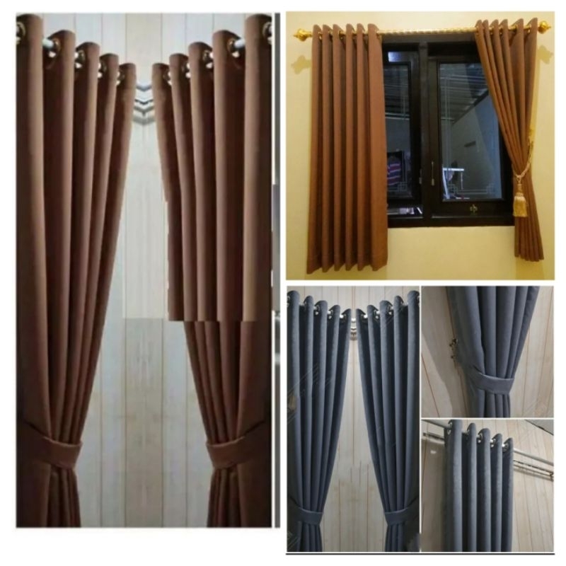 Gorden Jendela Panjang 2 Meter 250 Gorden Jendela Kamar Gorden Jendela Aesthetic Gorden Jendela Pend