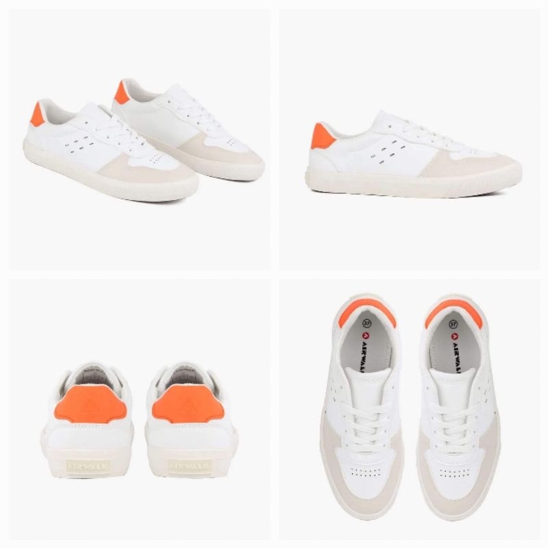 100%Original Sepatu Kets Wanita Airwalk Tris- Putih/oranye/krem Kode Produk: AIWCL230103O5