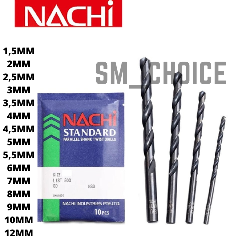 NACHI Mata Bor NACHI 8MM Asli Mata Bor Besi NACHI 8MM Mata Bor Besi HSS