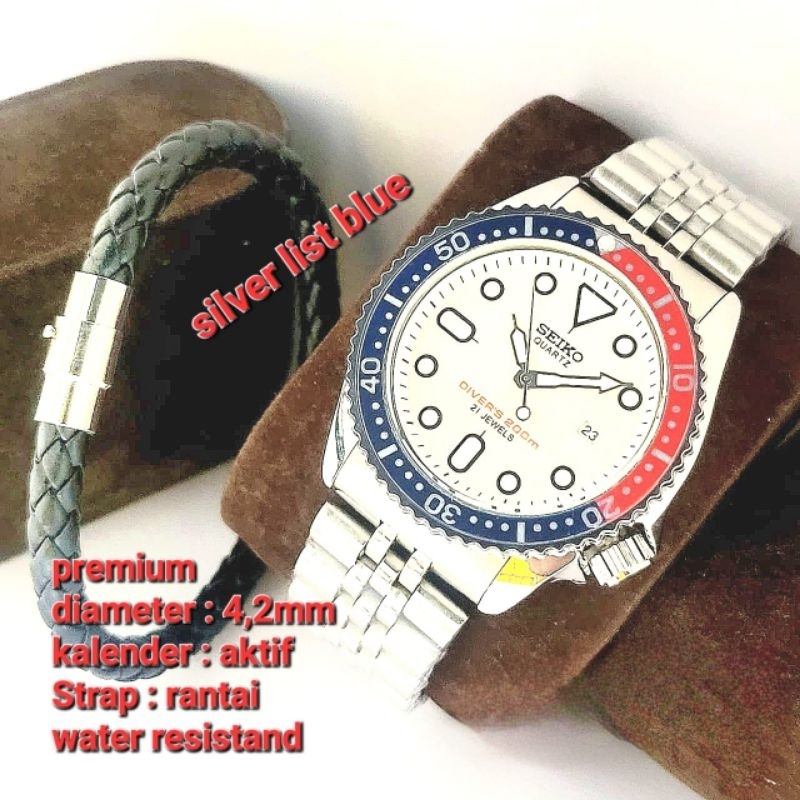 Jam Tangan Pria Analog s3ik0 Rantai stainless steell