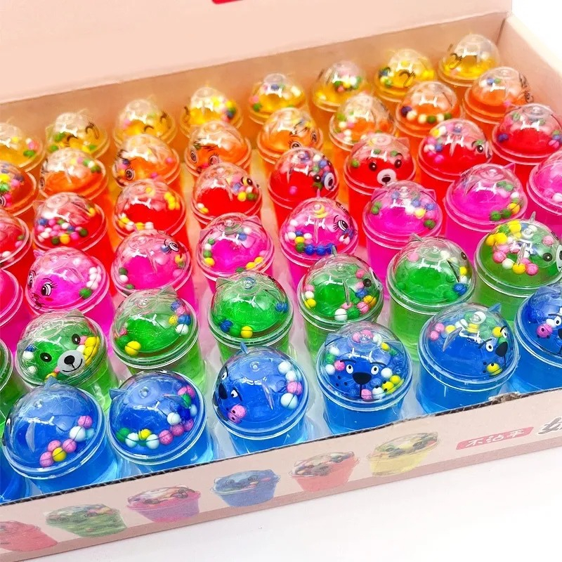 1 BOX ISI 48 PCS MAINAN MINI SLIME SLEM BOBA / SOUVENIR ULTAH / PAKET USAHA
