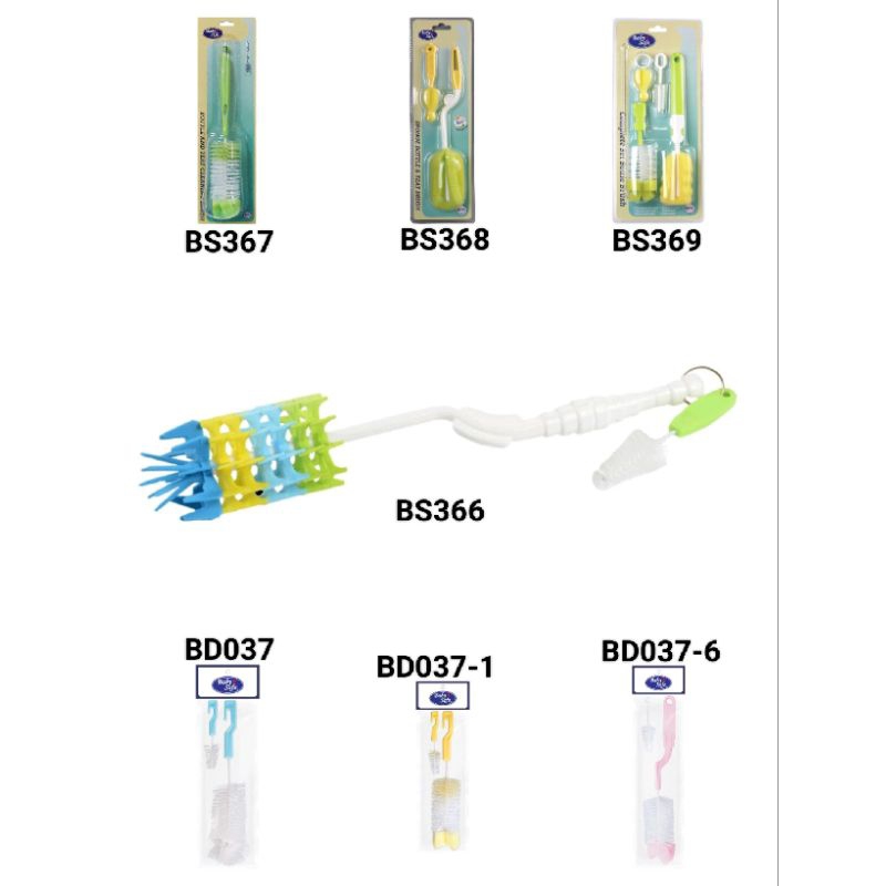 Baby Safe Sikat Pembersih Botol Bayi BD037 BD037-1 BD037-6 BS366 BS367 BS368 BS369