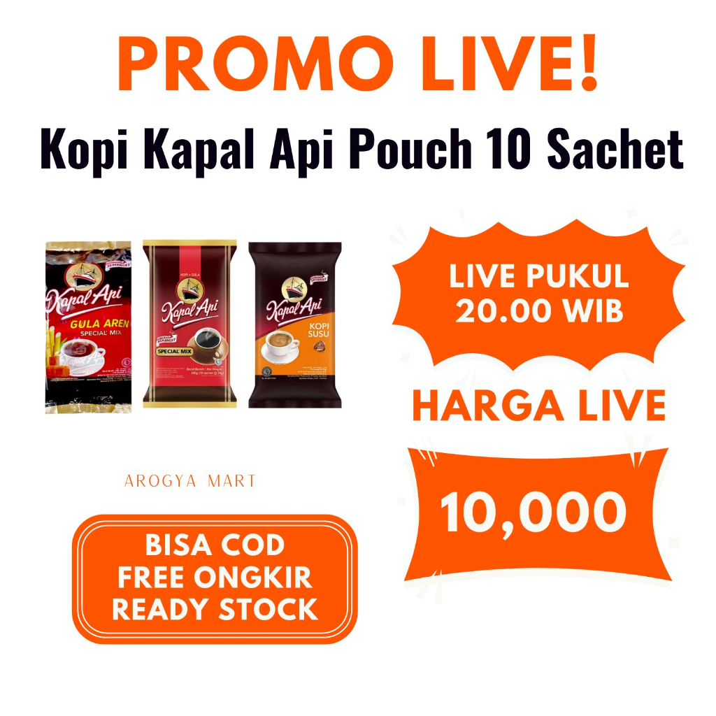 

Kopi Kapal Api Pouch 10 Sachet