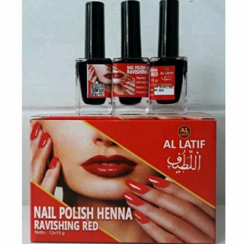 Henna Nail Polish Al latif muslimah 5gr