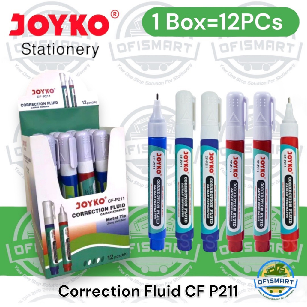 

Joyko Correction Fluid Tip Ex Pen CF-P211 | @1Ktk=12PCs