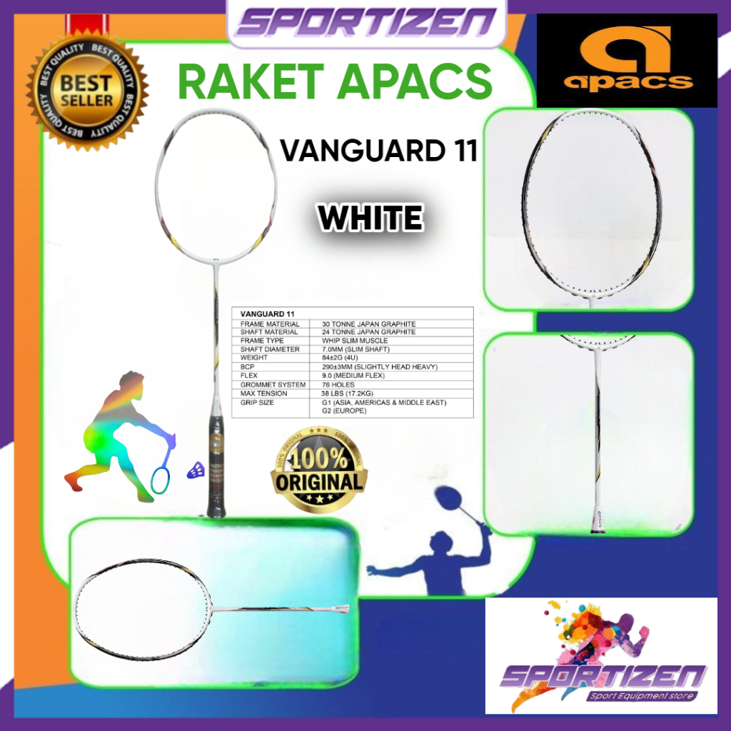 RAKET BADMINTON BULUTANGKIS APACS VANGUARD 11 SG ORIGINAL