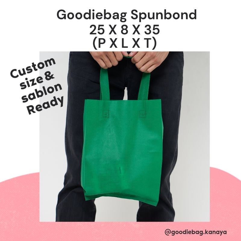 Tas Spunbond 25x8x35 harga perlusin