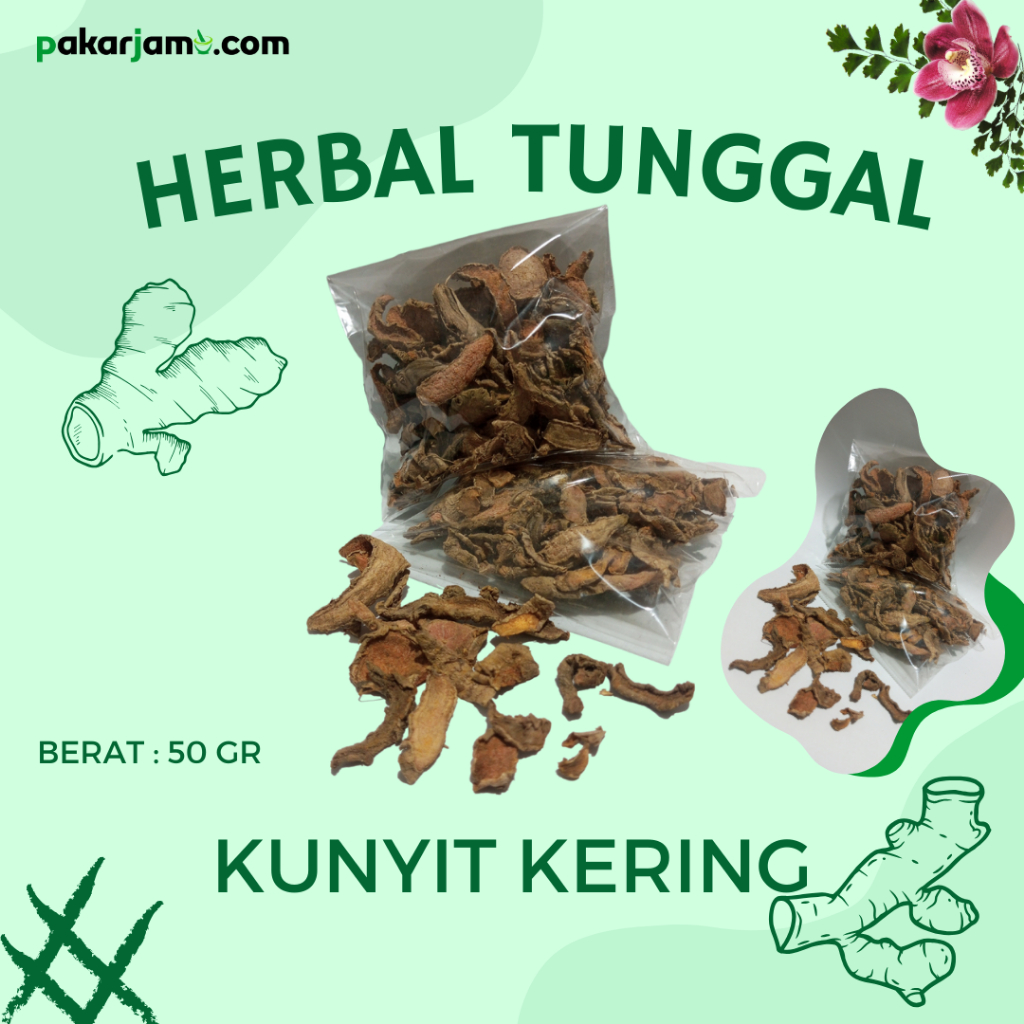 

Herbal Tunggal Pakarjamu, Kunyit Kering isi 50 gr