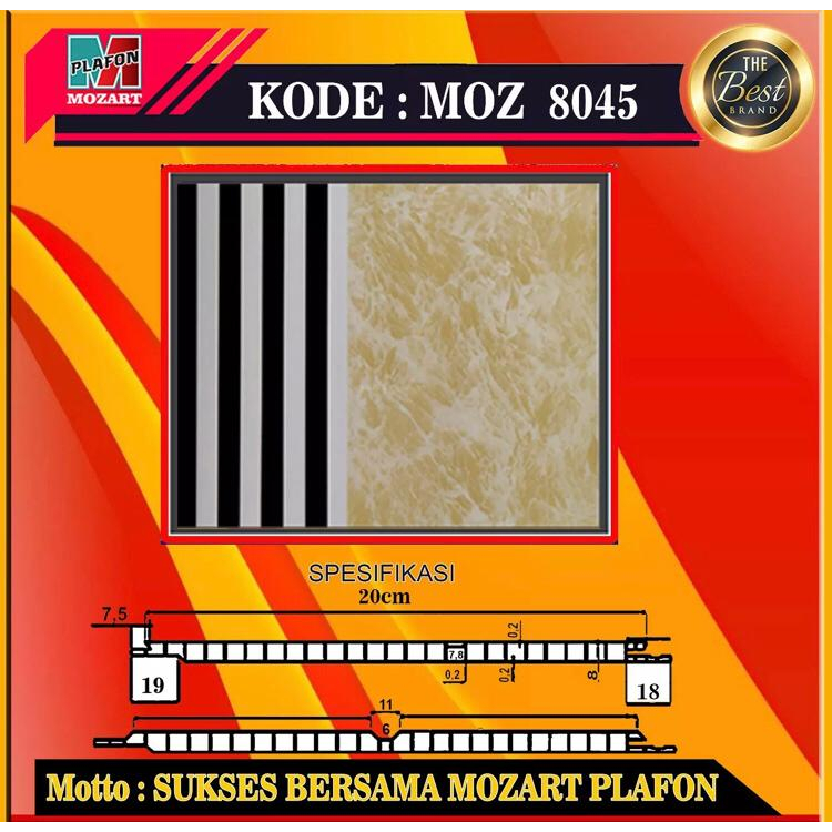 PVC MOZART PLAFON MOZ 8045
