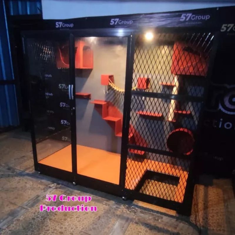 Kandang Kucing Besar Bahan Alumunium - Cat Home - Kandang Minimalis Untuk Kucing Bahan Alumunium