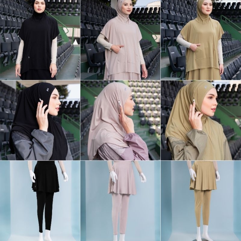Nspire sport vest hijab, hijab, skirt legging, jaket HeyLocal