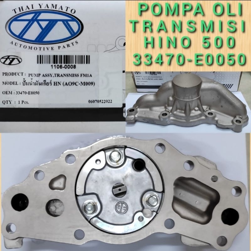 POMPA OLI TRANMISI HINO 500 LOHAN FM260JD J08E J08C THAI YAMATO 33470-E0050