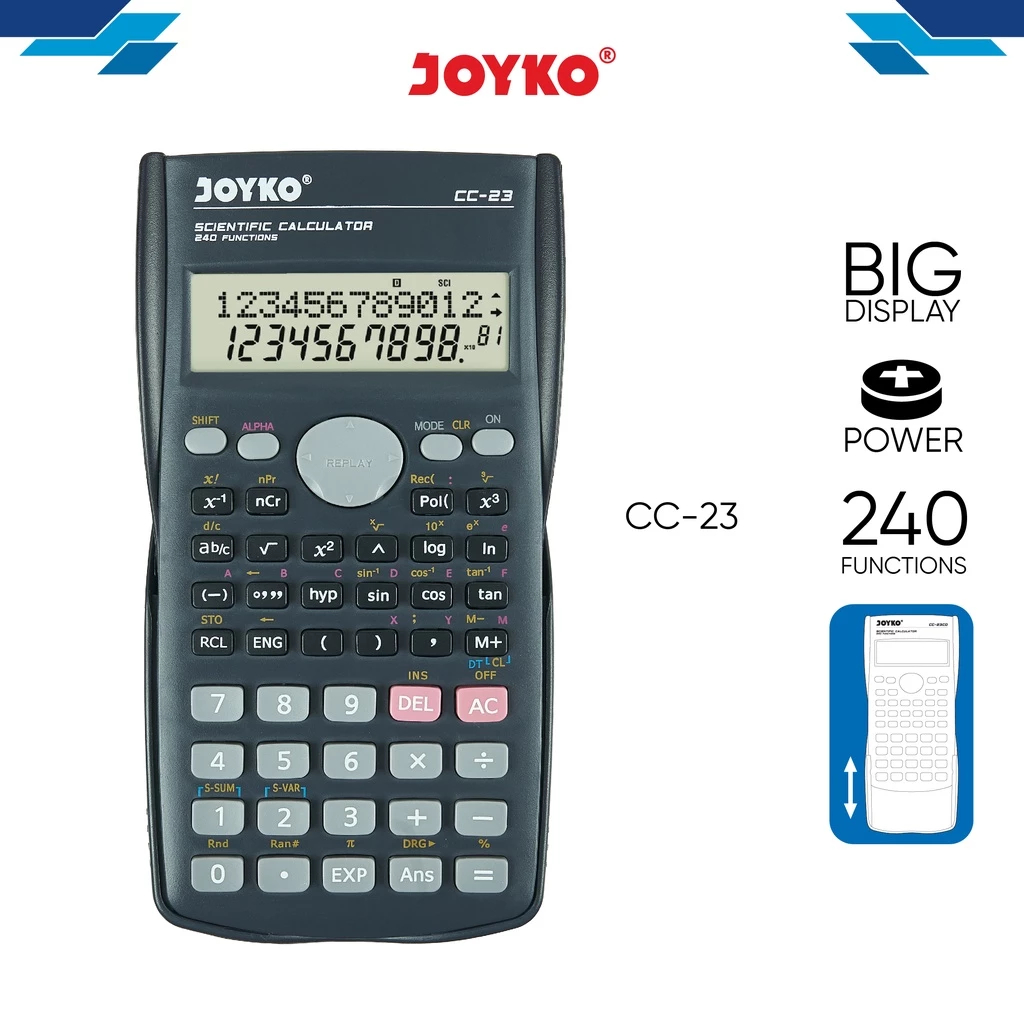 

Anekasalim - Kalkulator / Calculator Scientific Joyko CC-23 240 Functions