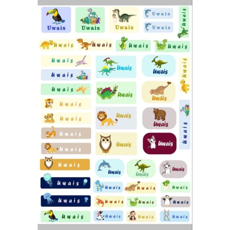 

PREMIUM School Label Sticker / School Label / Stiker glossy / Stiker sekolah / Stiker mengkilat ada tempatnya