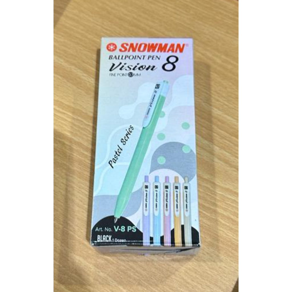 

Ballpoint Snowman Vision 8 V-8 Pastel 0.7mm [Per Lusin]