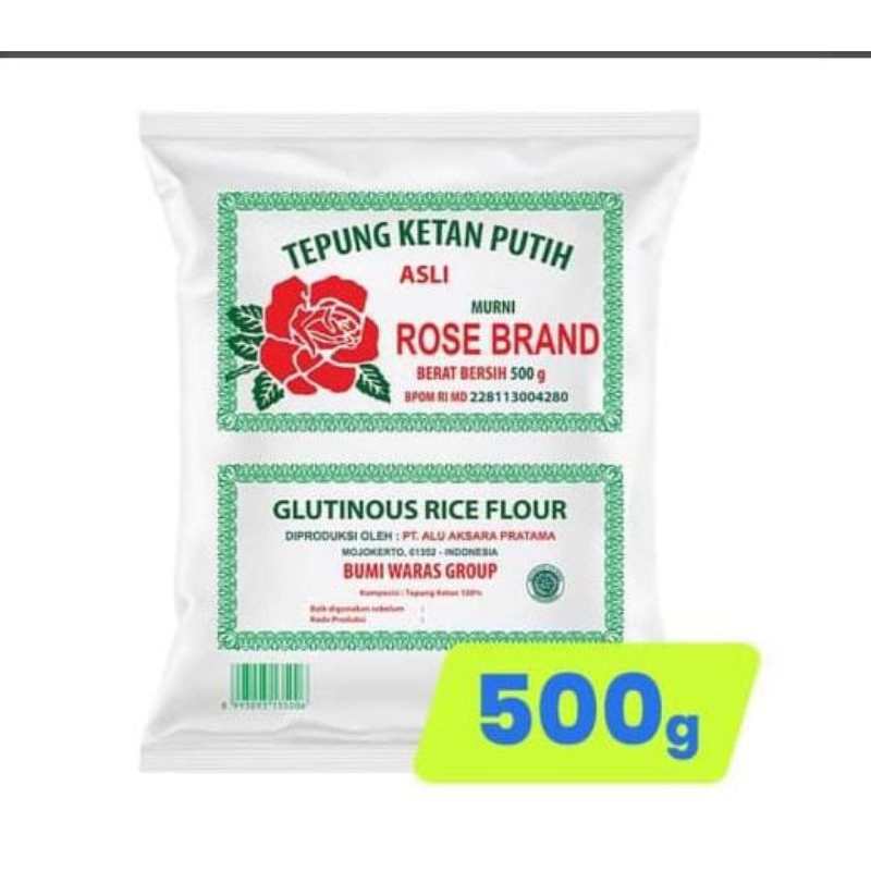 

Tepung Beras / Tepung Ketan Rose Brand 500gr