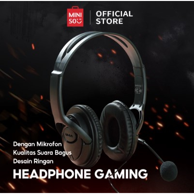 MINISO Headsets Gaming Headphone Microphone Xbox Gaming Portable Original Musik Headset Wired