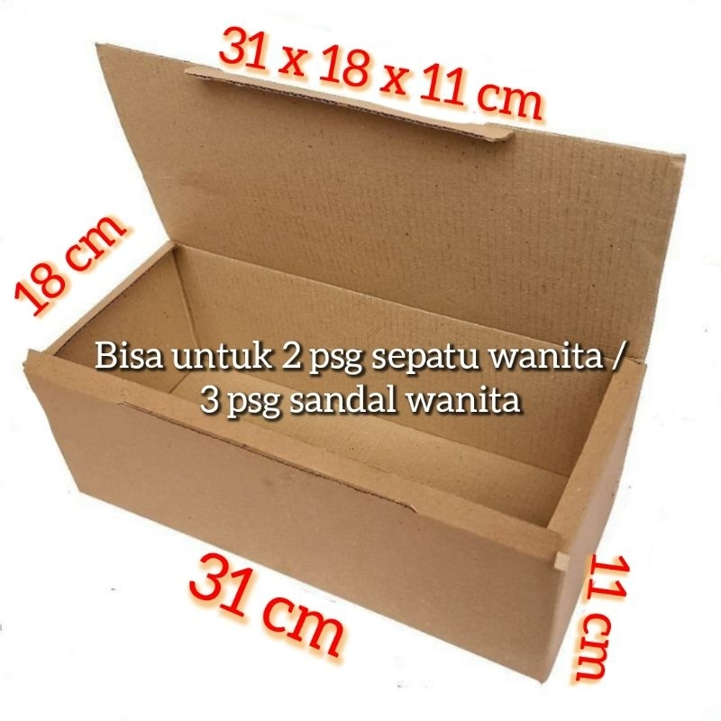 

kardus dus box tambahan untuk satu dan 2 pasang sepatu