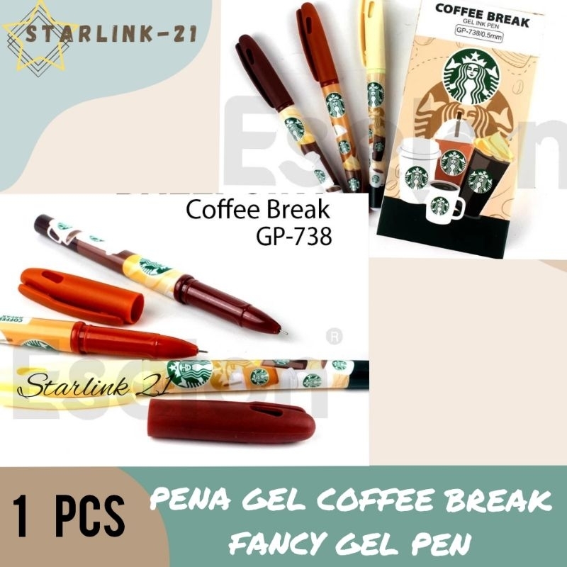 

PENA GEL COFFEE BREAK STARBUCKS | Pena Gel Motif Kopi