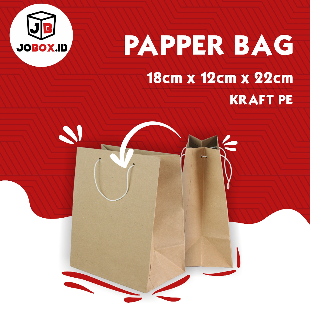 

Paper bag 18x22 / Paper bag / Paper bag Polos / Paper bag polos Coklat / Paper Bag Buket / Paper Bag buket custom / Paper bag gift / Tas buket / Tas Coklat Polos / paper bag tebal / paper bag kado