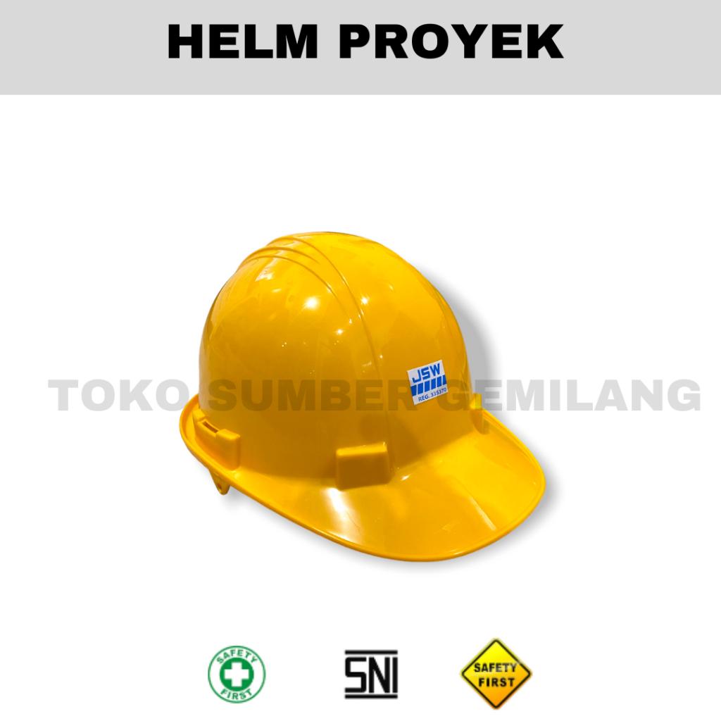 Helm Proyek / Helm Proyek Kuning / Helm Bangunan / Helm Proyek SNI / Safety Helmet / Helm Proyek Fas