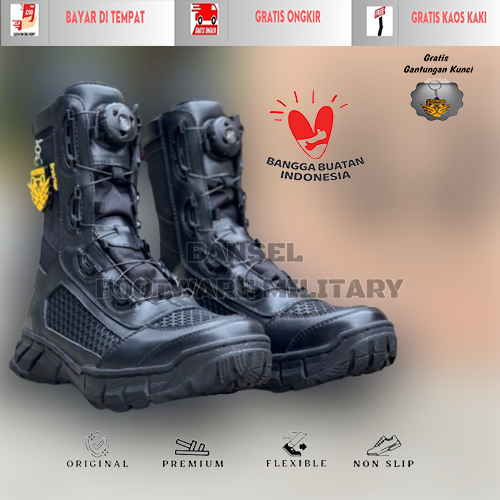 Brotrher Sepatu PDL Tali Putar Sarang Tawon Kulit Asli