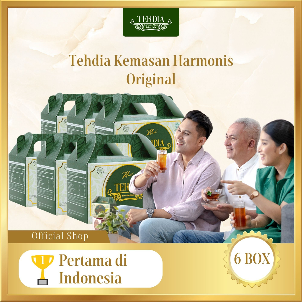 

TEHDIA Teh Celup Manis Bebas Gula 20s x 6 Box