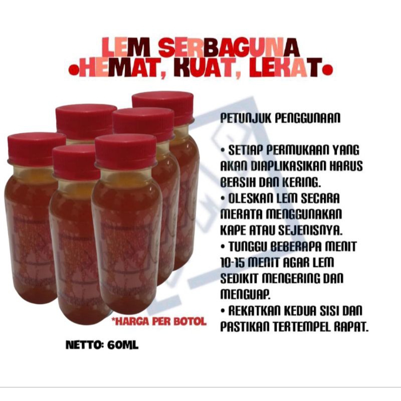 

LEM AIBON /LEM PEREKAT SERBAGUNA 60ml