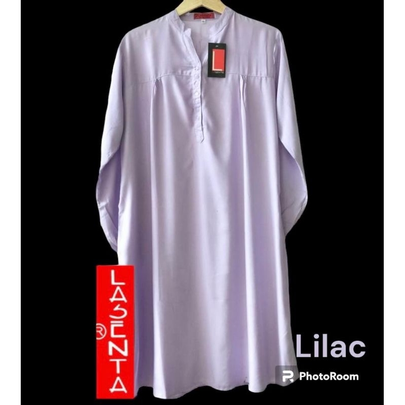 Tunik polos rayon lilac Tunik katun rayon Tunik polos jumbo lasenta Tunik wanita terlaris Tunik polo