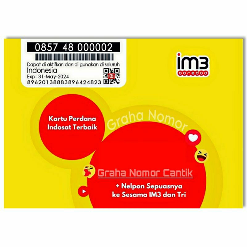 Nomor Cantik Indosat IM3 Hexa 000000 - Perdana Nomor Cantik Ooredoo IM3 Hexa 000000