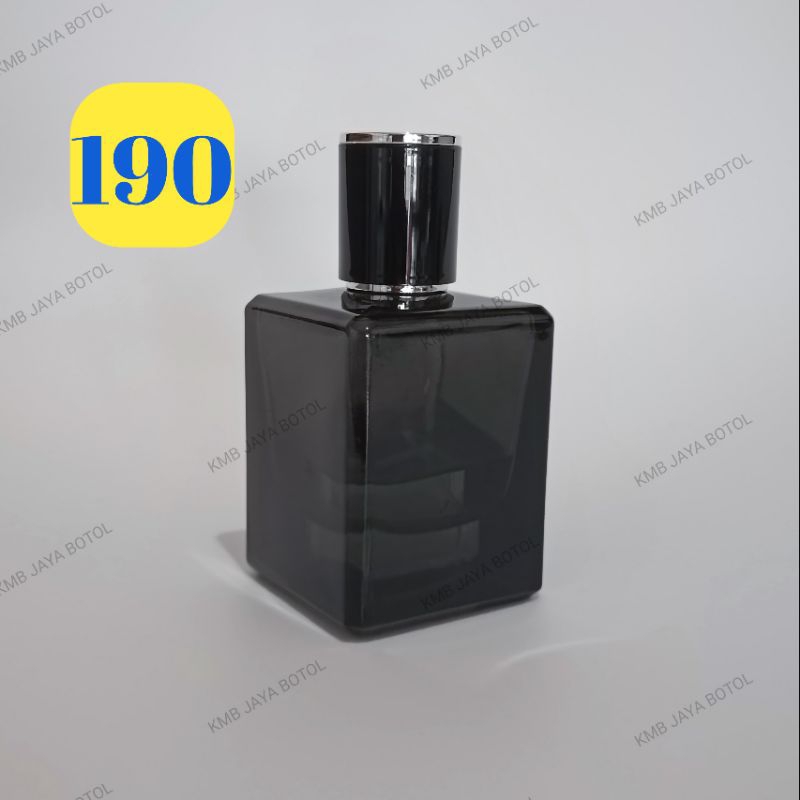 BOTOL PARFUM MEWAH BLACK TRANSPARAN 50 ML SEMI PRESS, BOTOL PARFUM TERBARU, BOTOL PARFUM TERUNIK,BOT