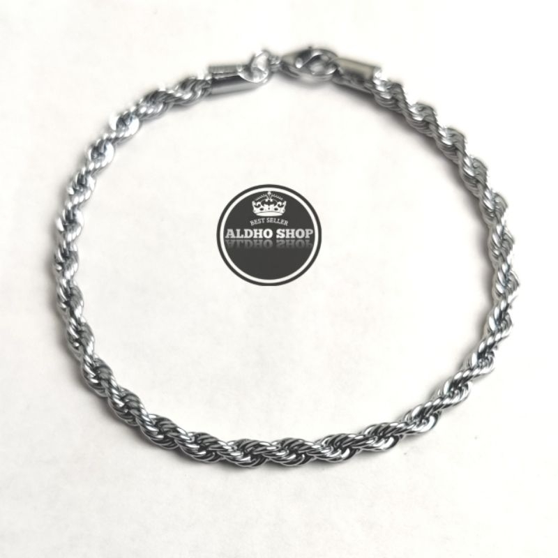 Gelang Tangan Titanium Pria Anti Karat Anti Luntur