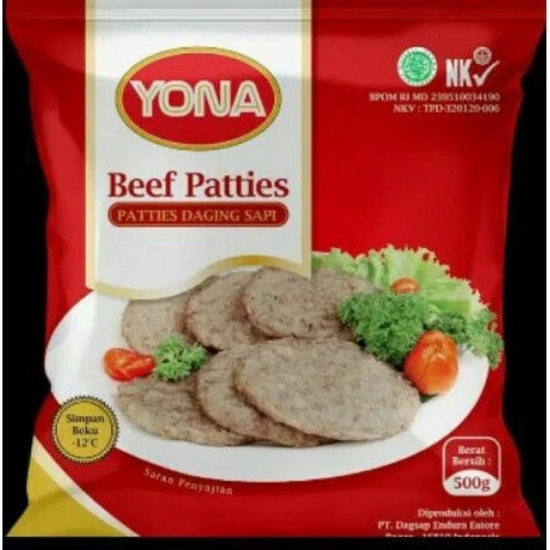 

Yona Beef Patties 500gr