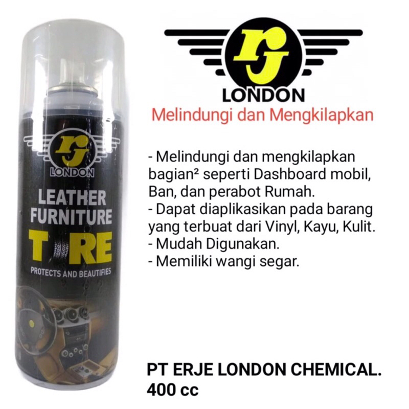 RJ LONDON LEATHER FURNITURE TIRE Detail Polished Pengkilap Dashboard