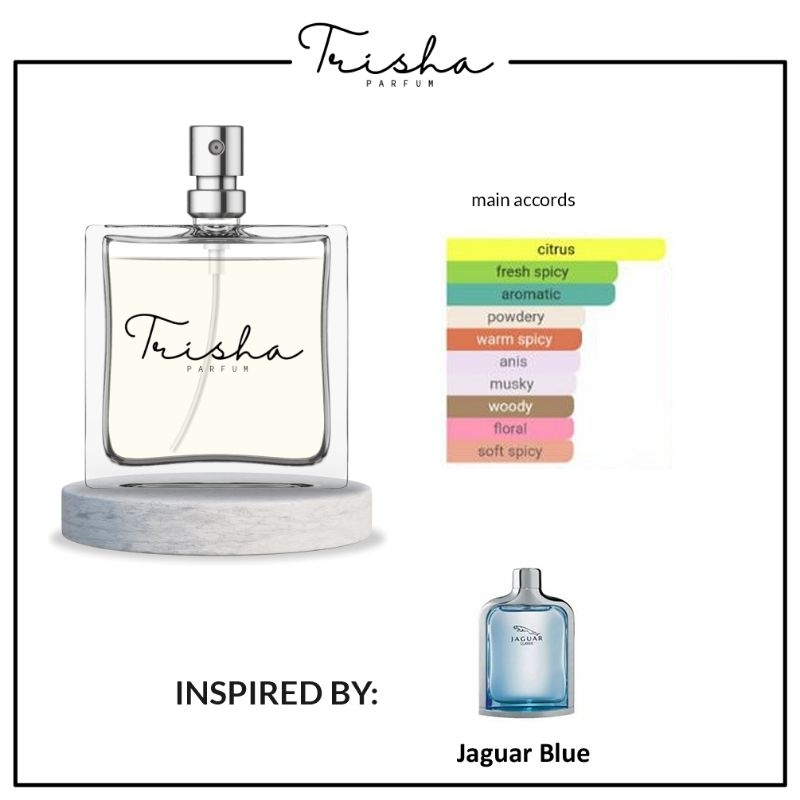 Parfum Aroma JAGUAR BLUE MEN | Bibit Inspired Eau De Parfum Parfume Farfum Perfume Minyak Wangi Kore